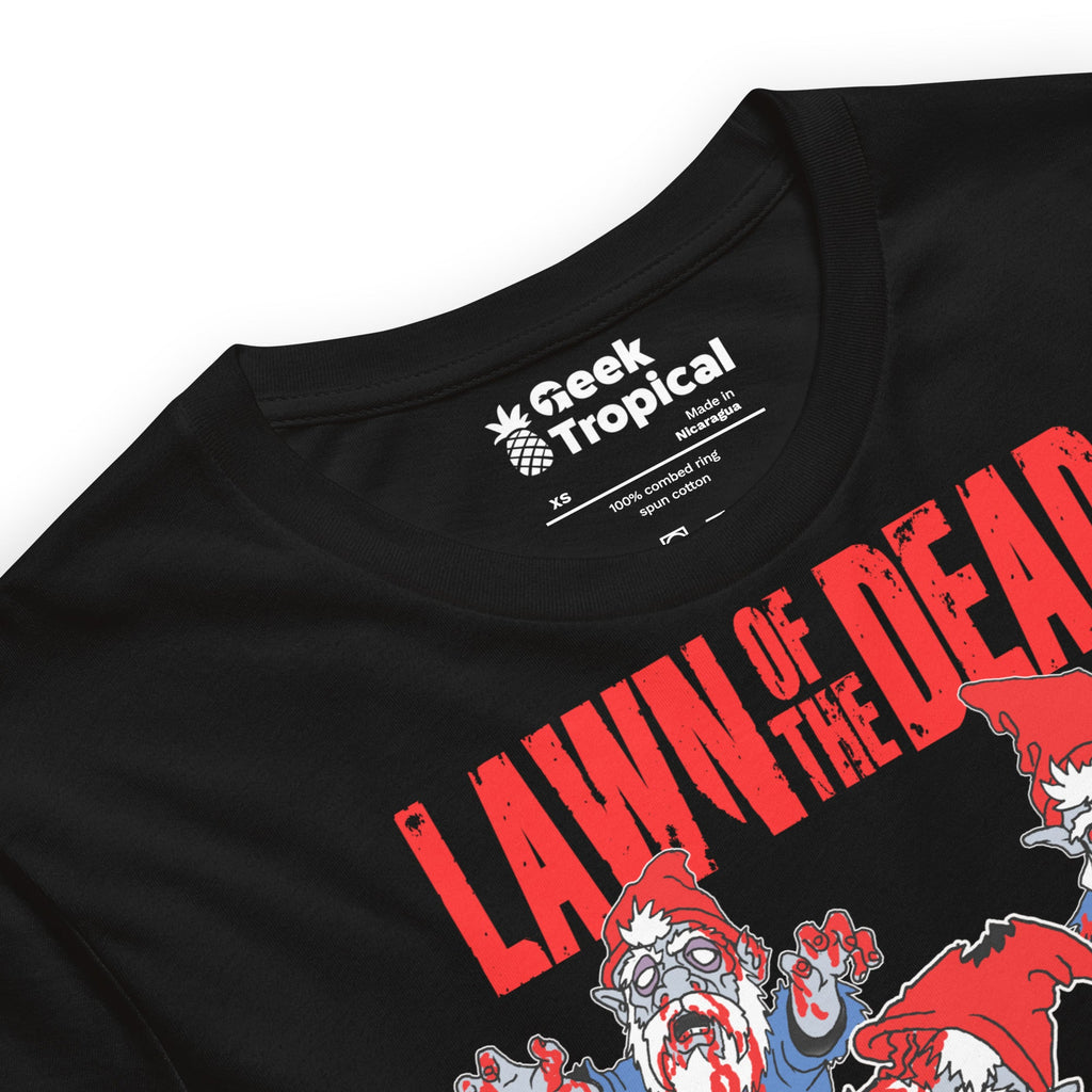 Lawn of the Dead T-Shirt Geek Nerd Advertise to Meta Fantasy Prints FLOW DESC WRITING