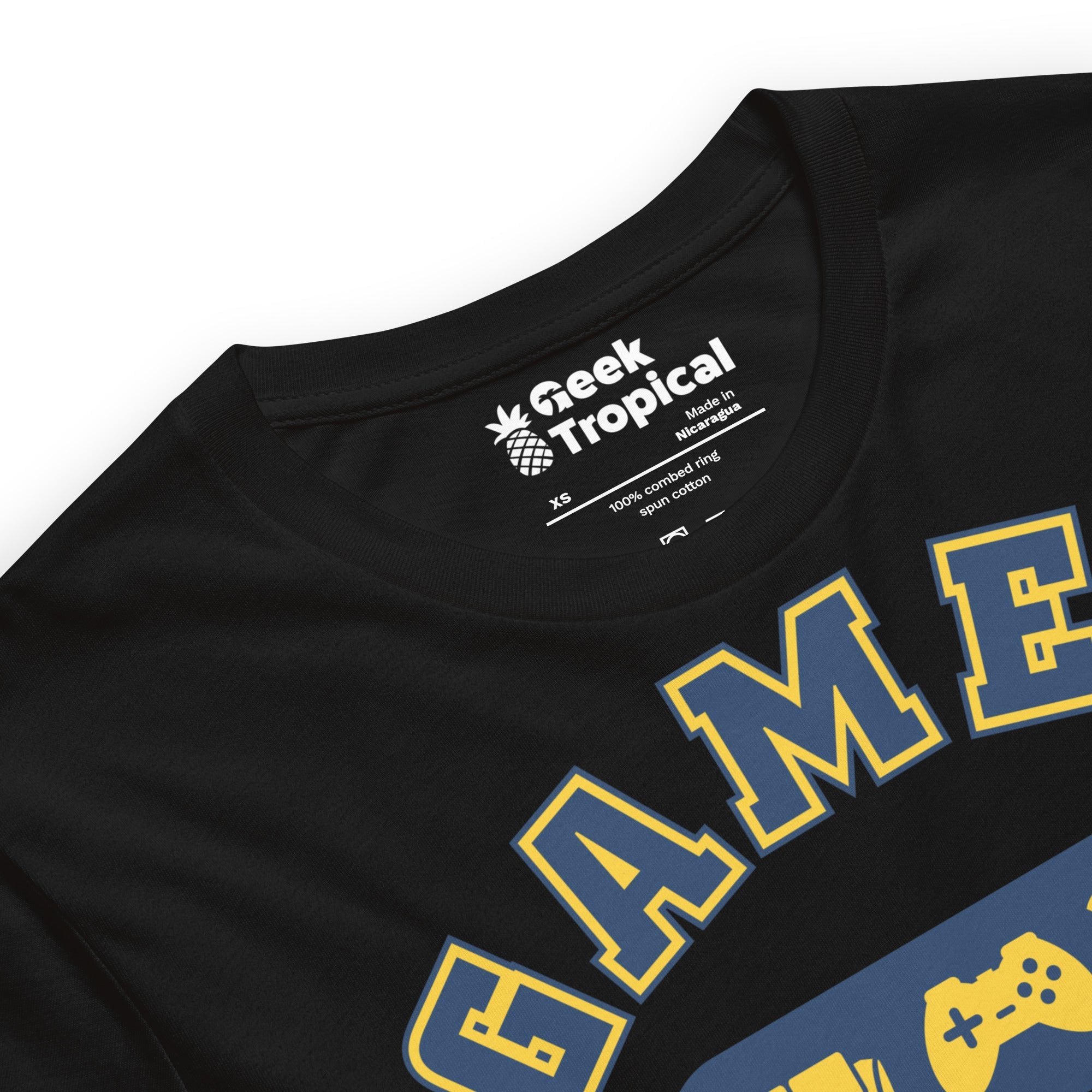 Gamer Athletic Dept T-Shirt Geek Nerd Advertise to Meta FLOW DESC WRITING Off World Designs