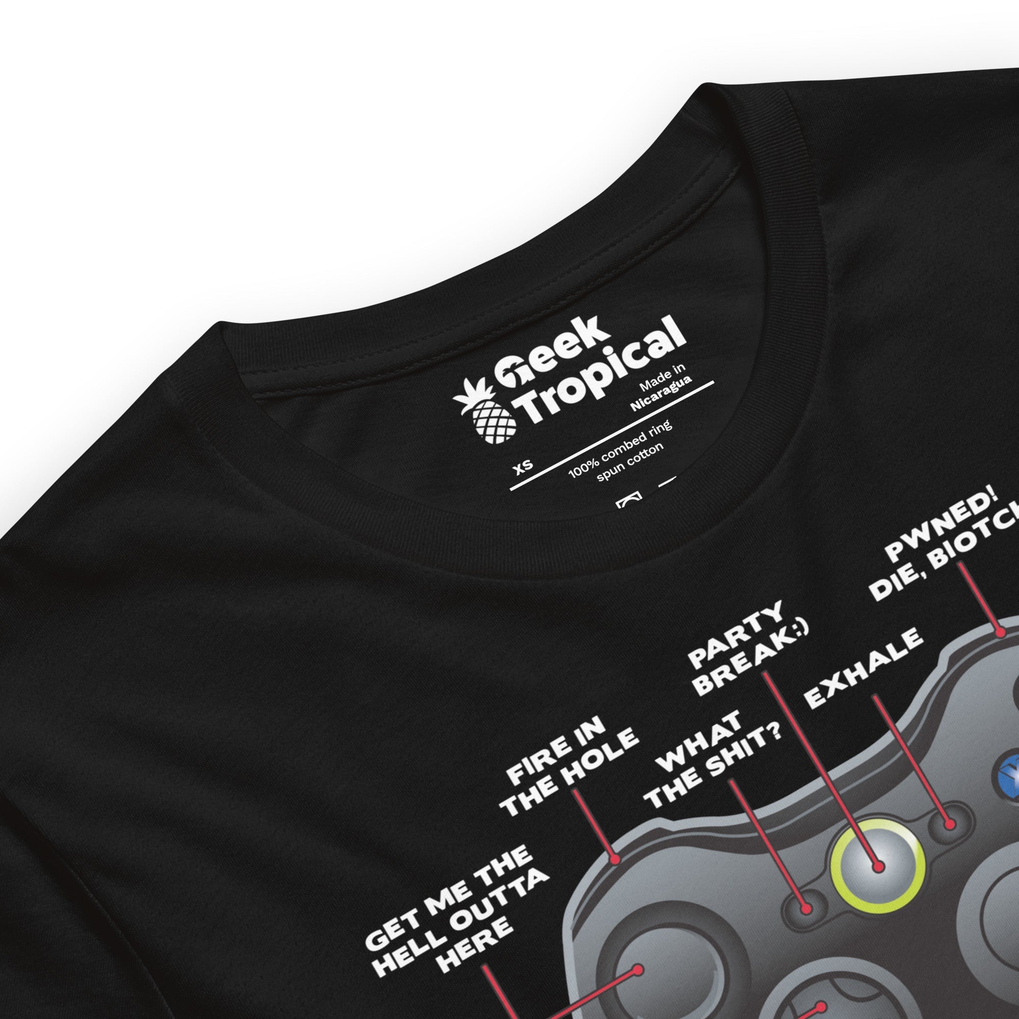 Game Controller How to Play T-Shirt Geek Nerd Advertise to Meta FLOW DESC WRITING Off World Designs