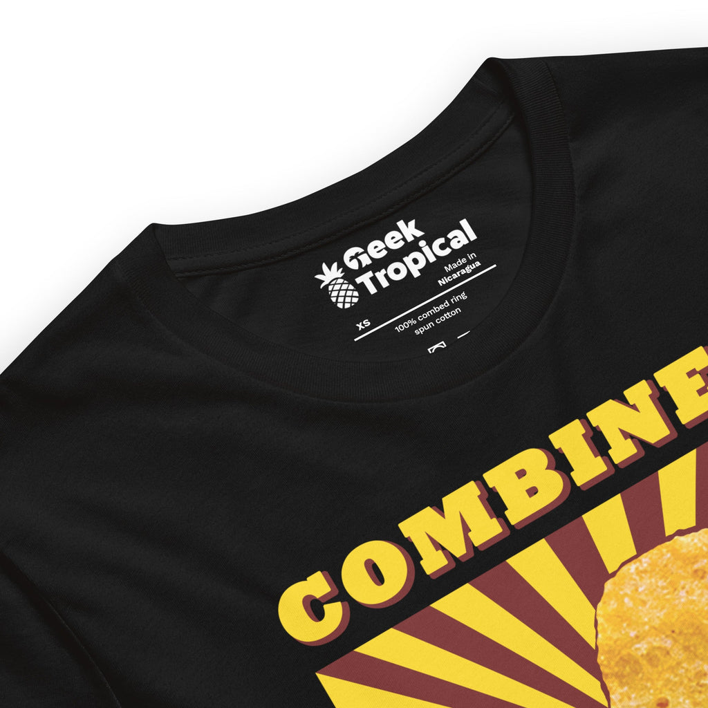 Combined Ancestry Dinosaur Nuggets T-Shirt Geek Nerd Advertise to Meta Animal Patterns Design by Random Galaxy