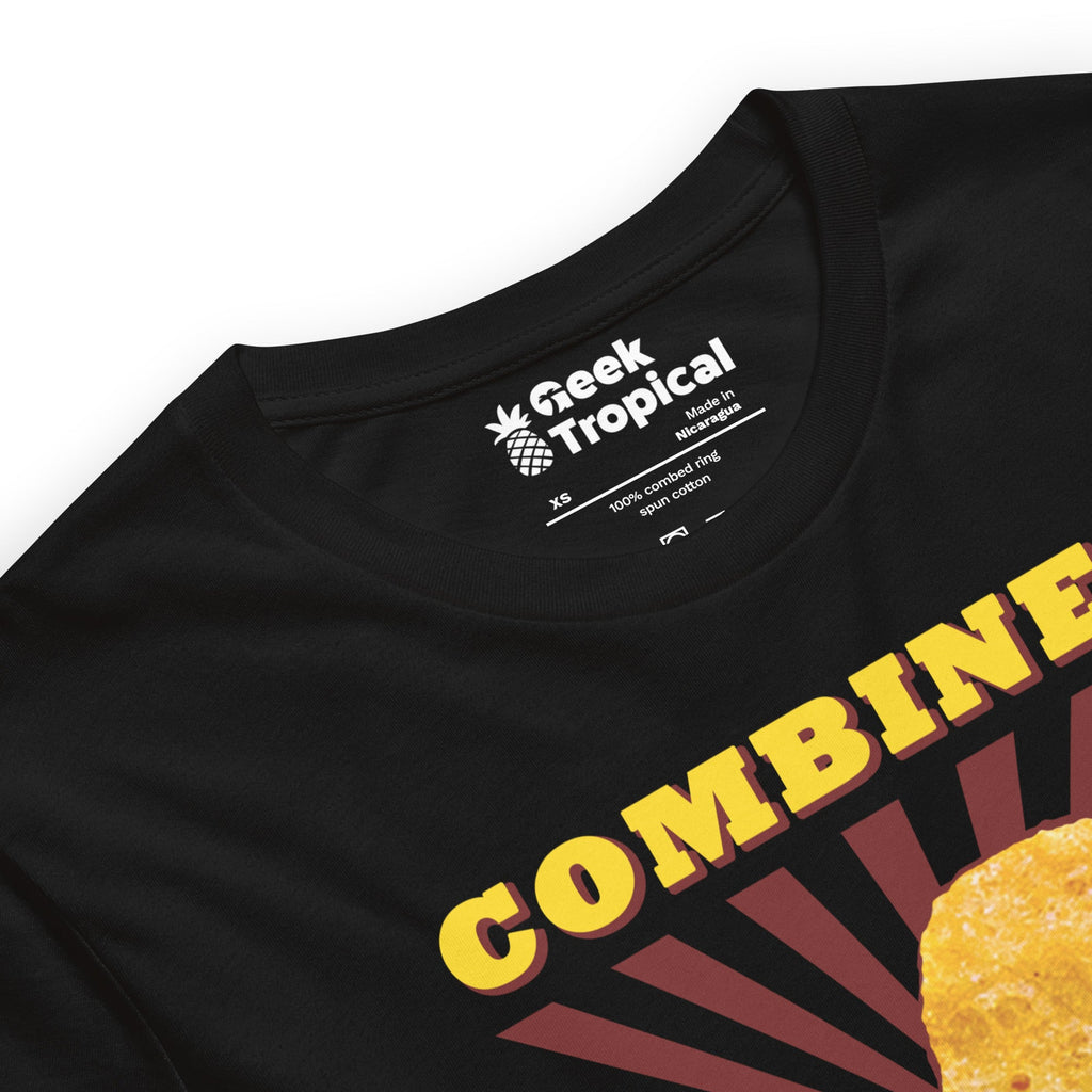 Combined Ancestry Dinosaur Chicken Nugget T-Shirt Geek Nerd Advertise to Meta Animal Patterns Design by Random Galaxy