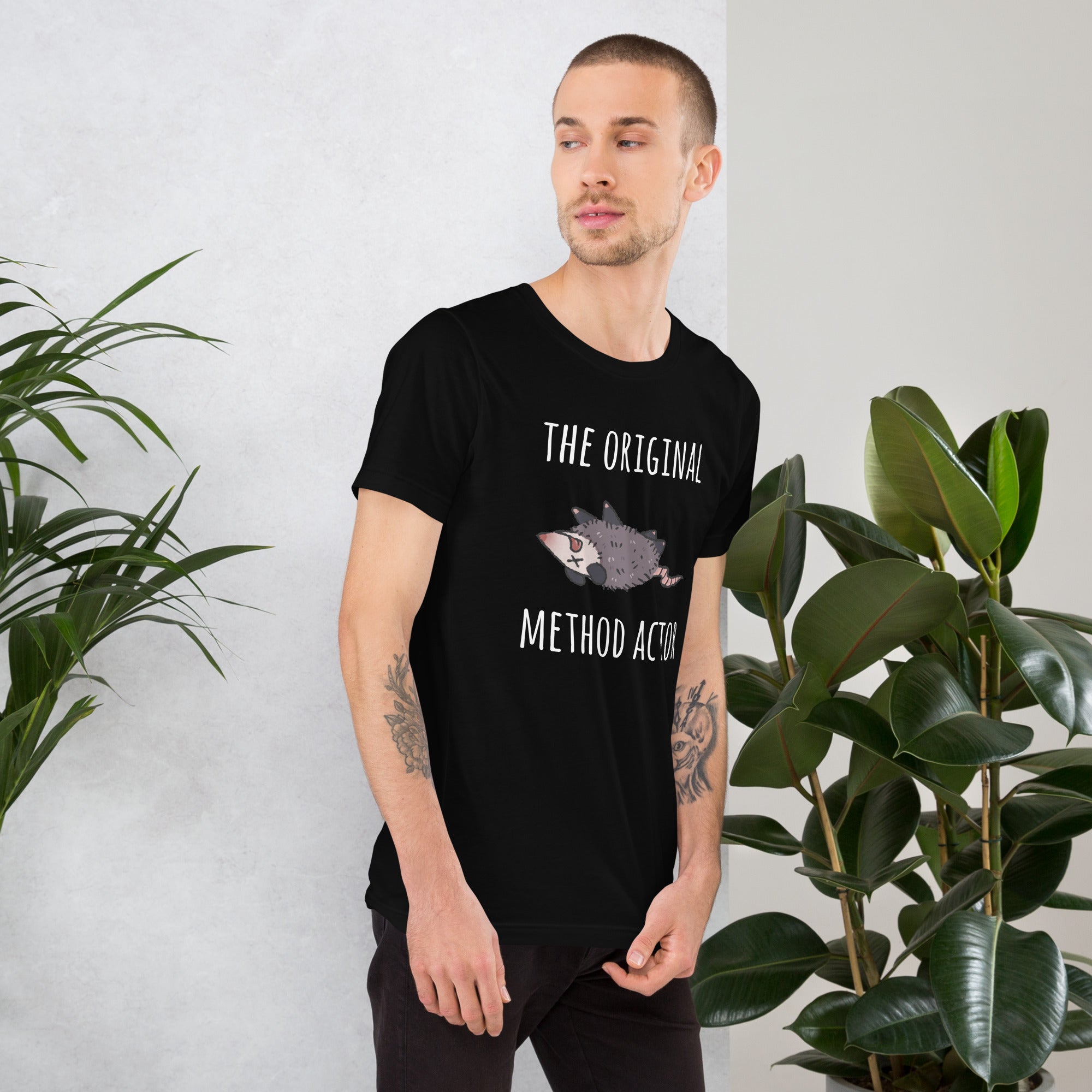The Original Method Actor Possum T-Shirt Geek Nerd Advertise to Meta Animal Patterns Design by Ardi Tong