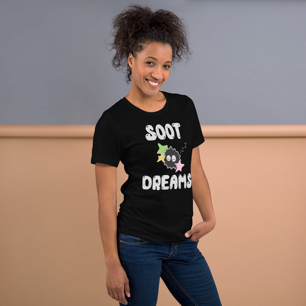 Sootdreams Sootsprite Anime T-Shirt Geek Nerd Advertise to Meta Anime Design by Heather Davenport