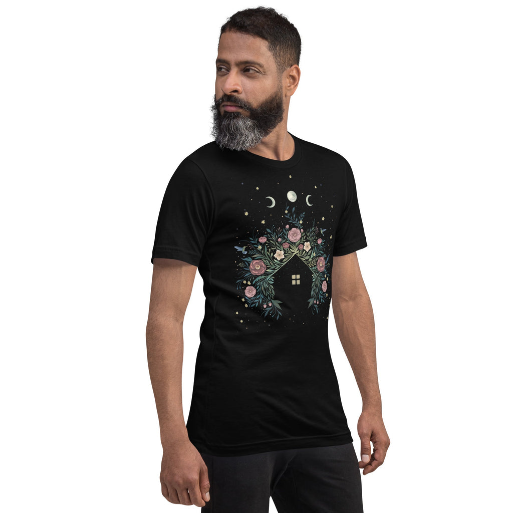 Blossom House T-Shirt Geek Nerd Advertise to Meta Botany Print Design by Episodic Drawing