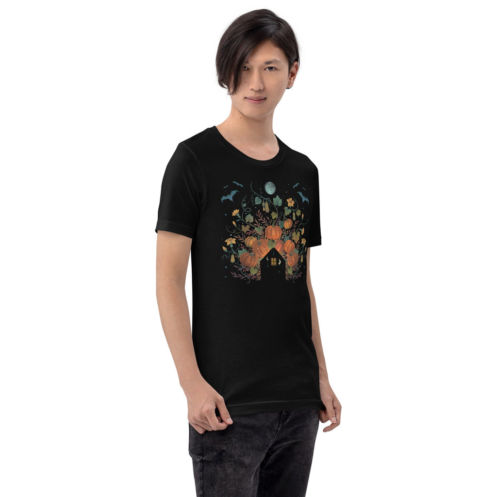 Pumpkin Rooftop T-Shirt Geek Nerd Advertise to Meta Botany Print Design by Episodic