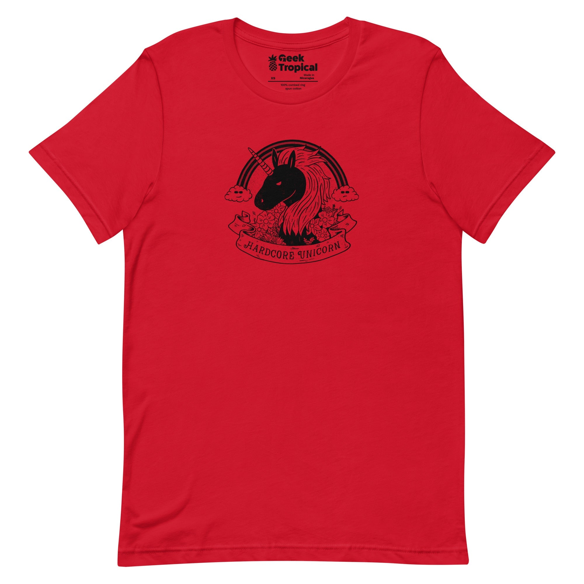 Hardcore Unicorn T-Shirt Geek Nerd Advertise to Meta Animal Patterns Design by Tobe Fonseca