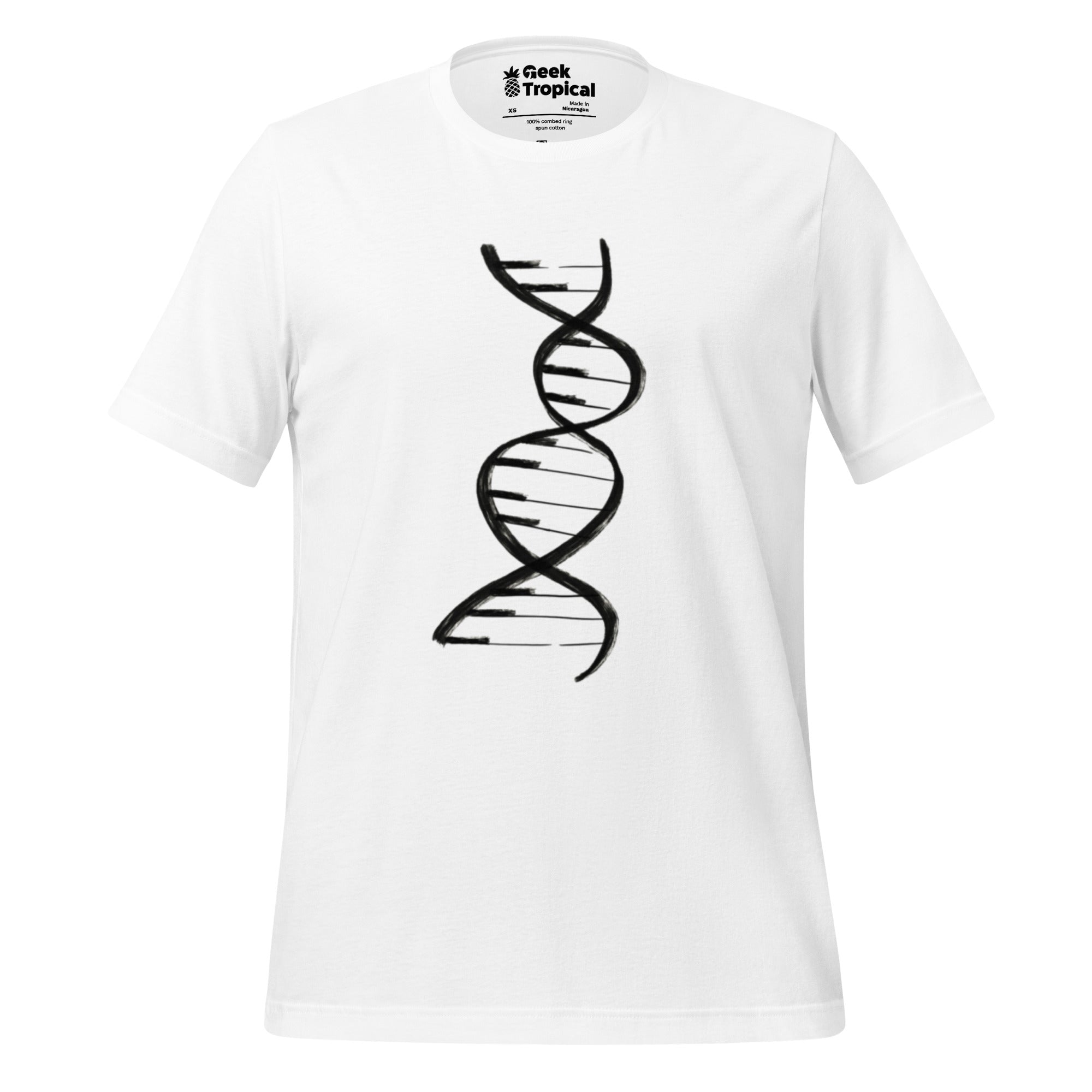 DNA Piano Music T-Shirt Geek Nerd Design by Tobe Fonseca FLOW DESC WRITING music print