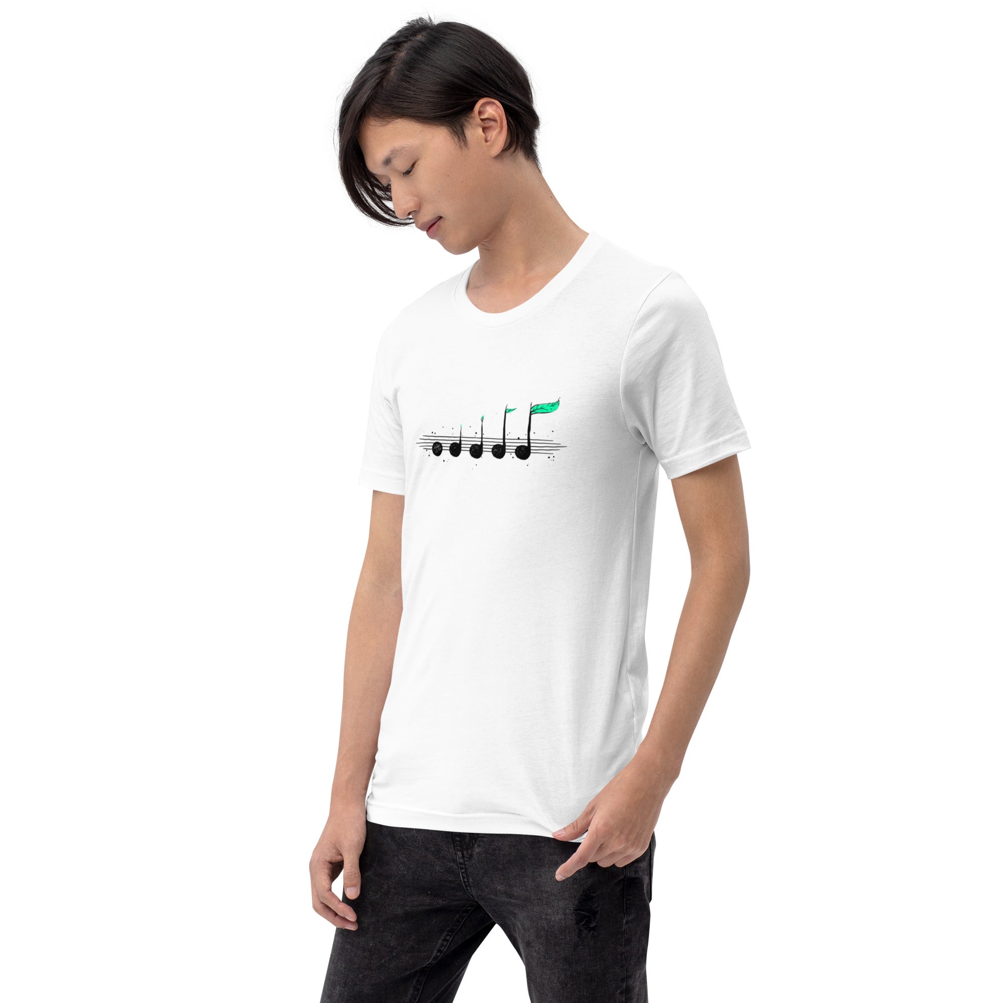 Biosphere Music Notes T-Shirt Geek Nerd Design by Tobe Fonseca FLOW DESC WRITING music print