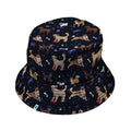 Video Game Dogs Dark Bucket Hat - M - Grey Stitching - -