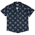Year of the Tiger Blue Small Button Up Shirt Geek Nerd adult sizing Botany Print Design by Episodic